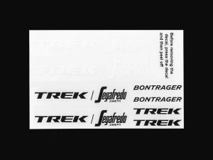 Trek Bikes Bontrager XXX WaveCel Trek-Segafredo stickers Black/White Hot