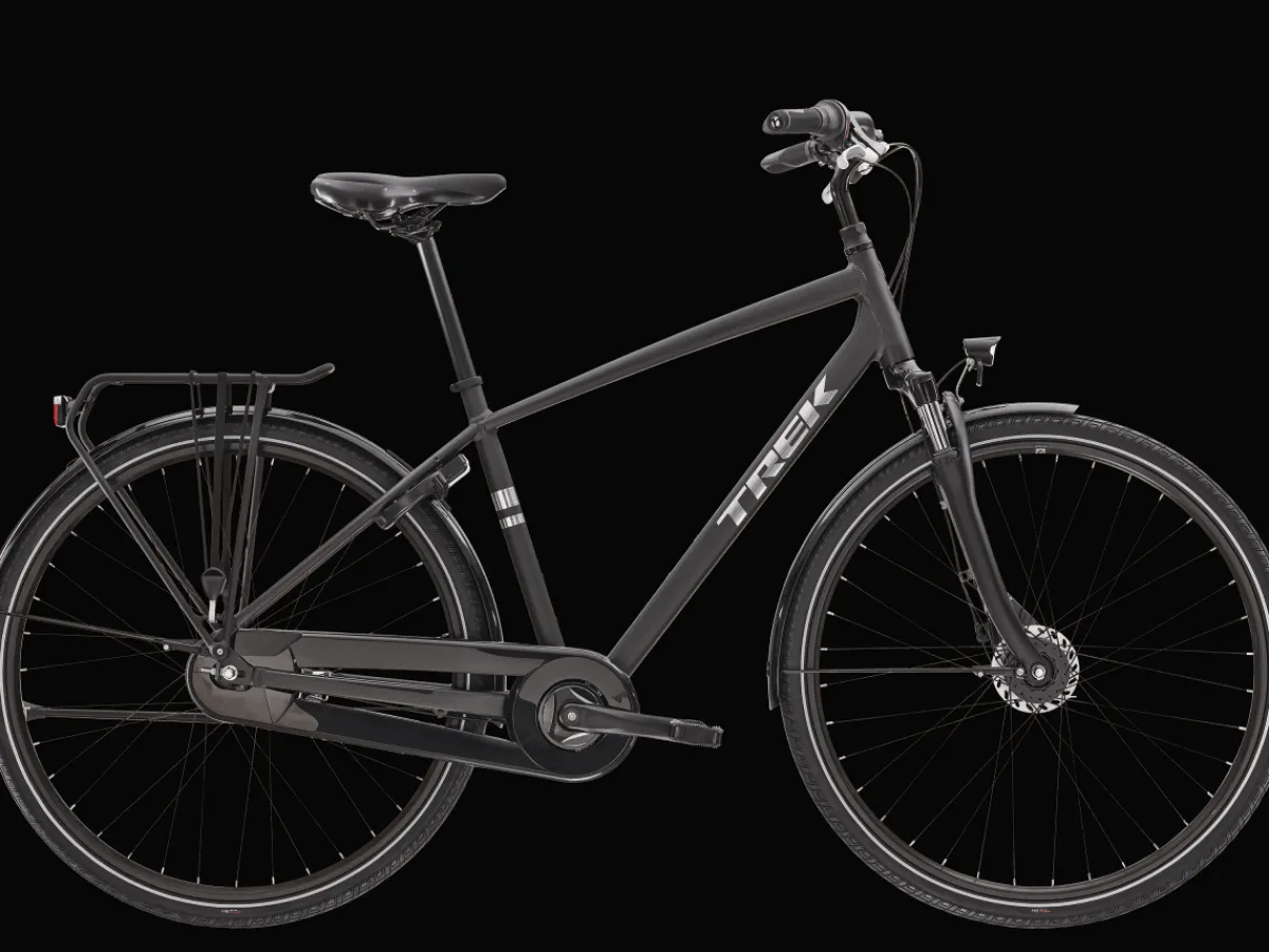 Trek Bikes District 1 Equipped Matte Dnister Black Hot