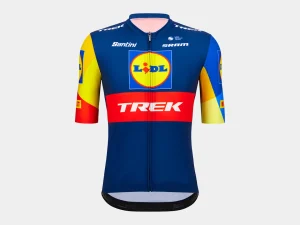 Trek Bikes Santini Lidl-Trek Replica raceshirt Dark Blue/Yellow Hot
